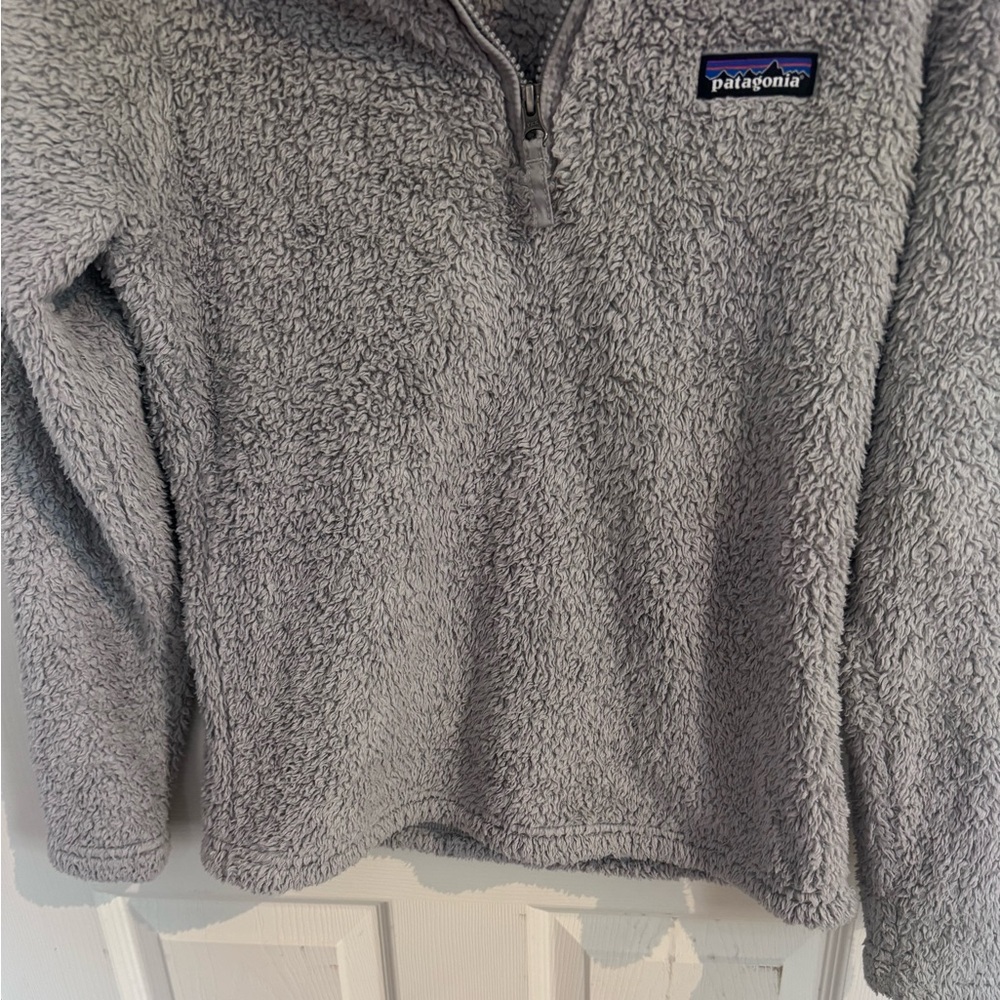 Patagonia Jacket Womens XS Gray Los Gatos Fuzzy 1/4 Quarter Zip Pullover - Picture 4 of 14